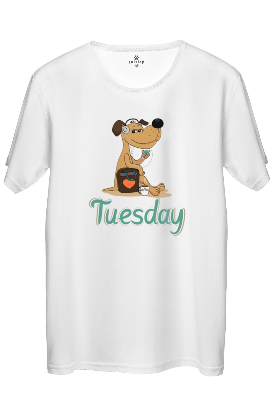 Köpek Baskılı Regular Tişört