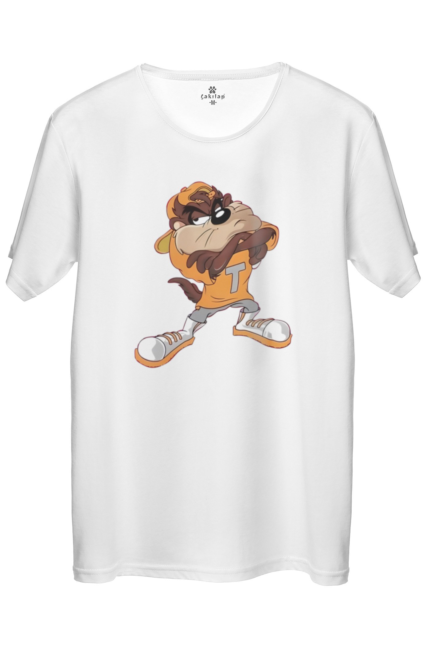 Tazmanya Canavarı Baskılı Regular Tişört