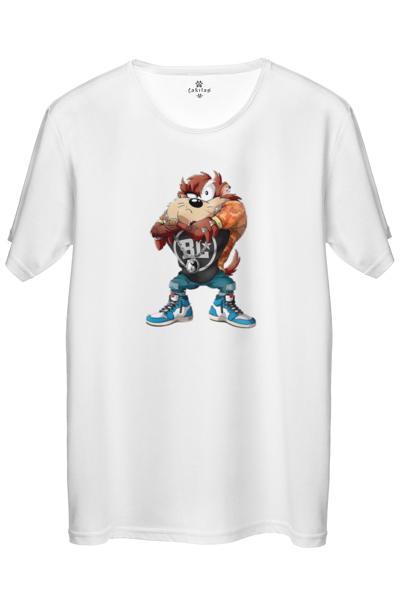 Tazmanya Canavarı Baskılı Regular Tişört