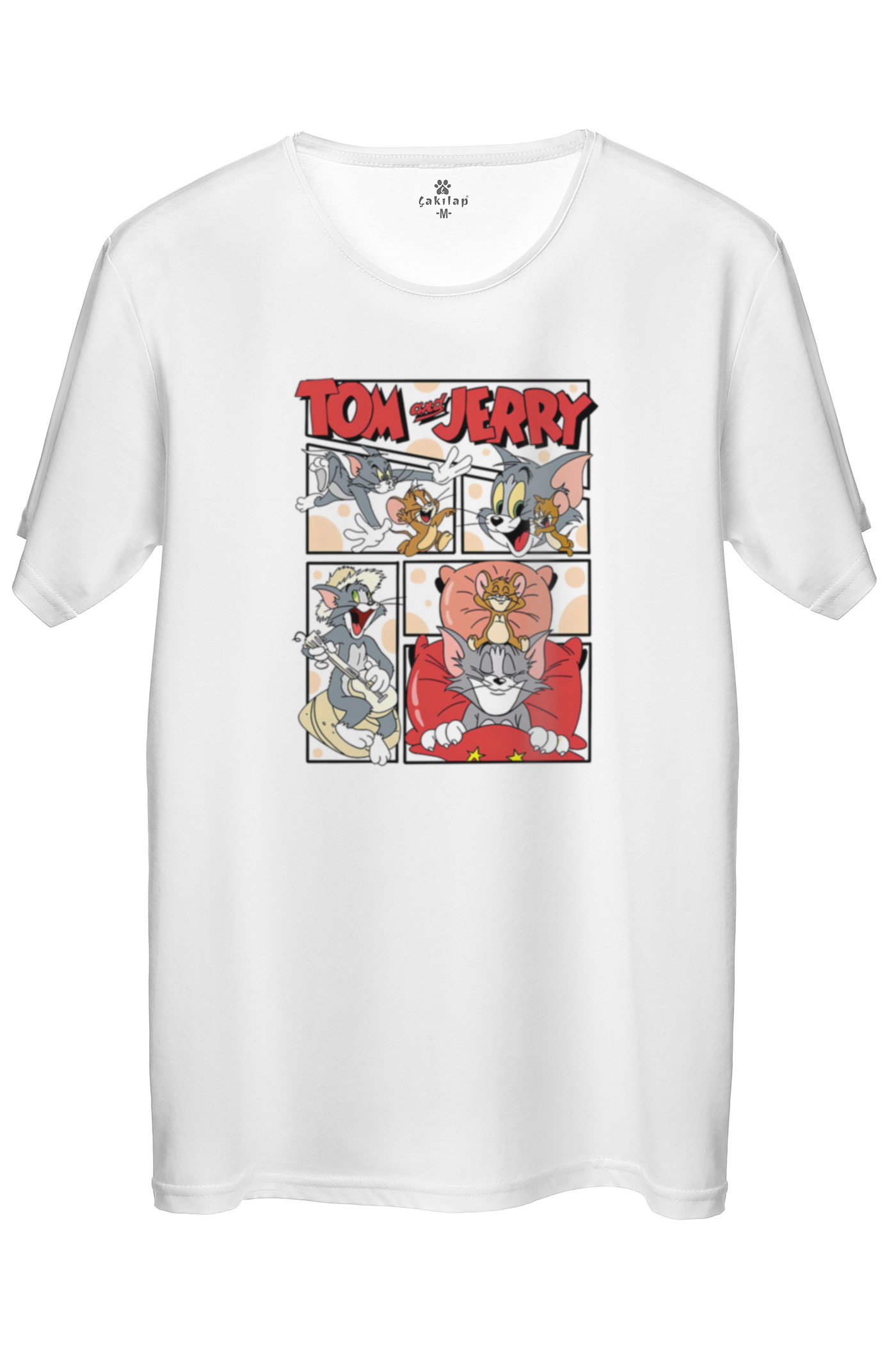 Tom&Jerry Baskılı Regular Tişört