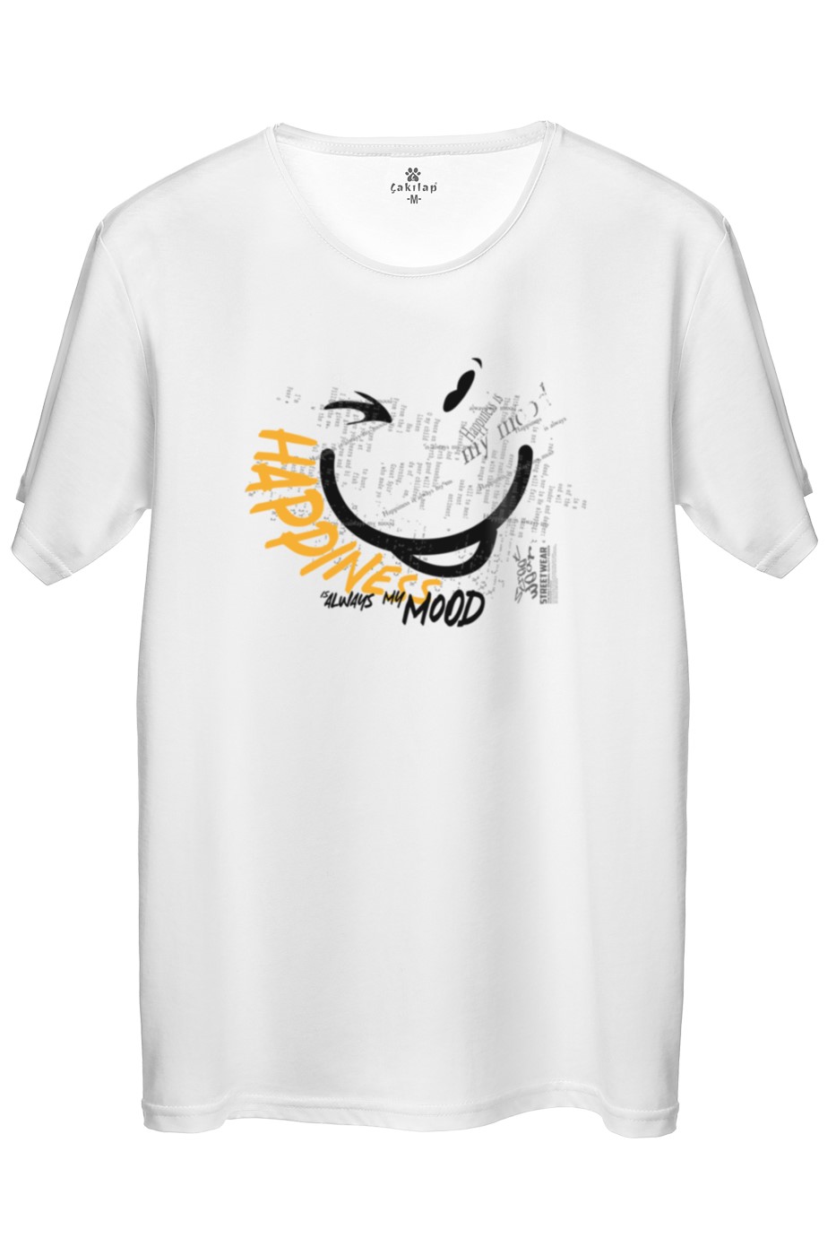 Happines  Baskılı Regular Tişört