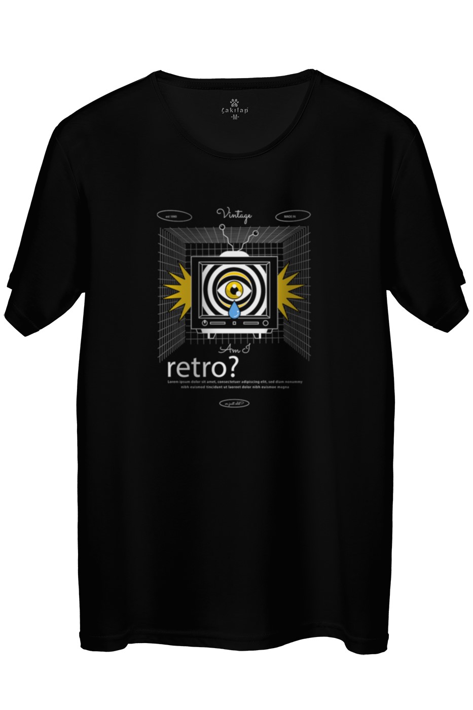 Retro Baskılı Regular Tişört