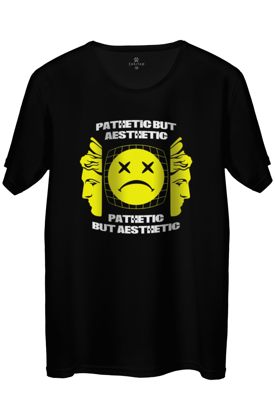 Pathetic But Aesthetic Baskılı Regular Tişört