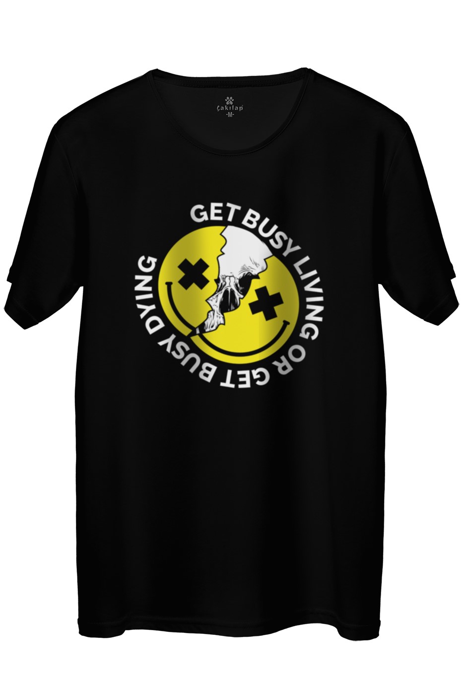 Get Busy Living Baskılı Regular Tişört