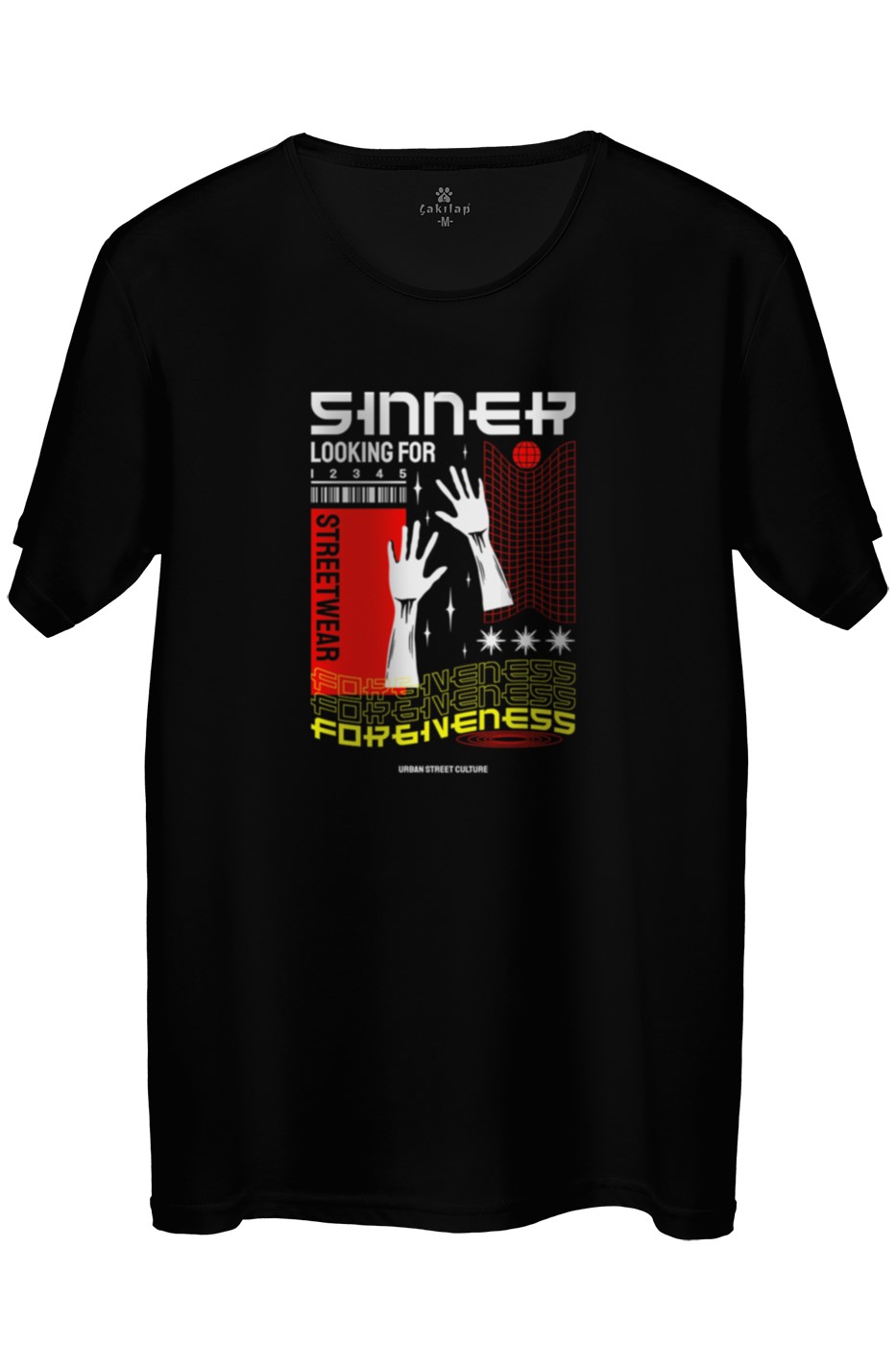 Sınner Looking for Baskılı Regular Tişört