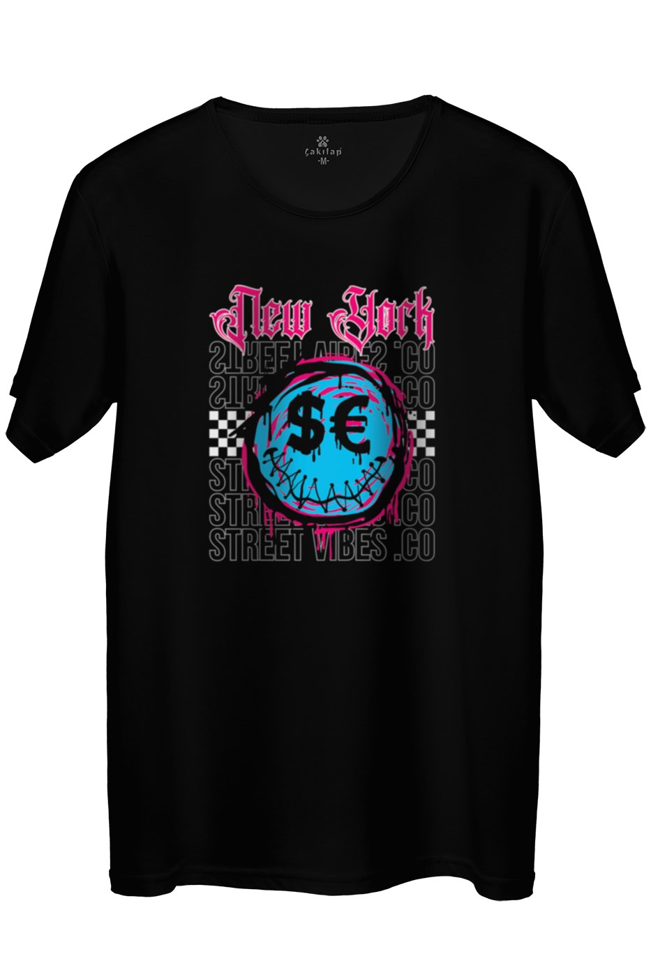New York Baskılı Regular Tişört