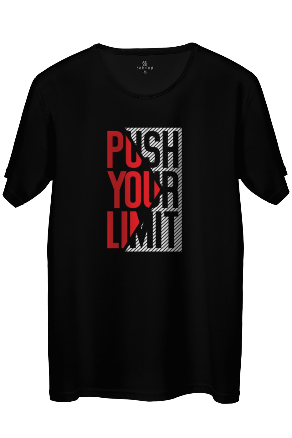 Push Your Limit Baskılı Regular Tişört