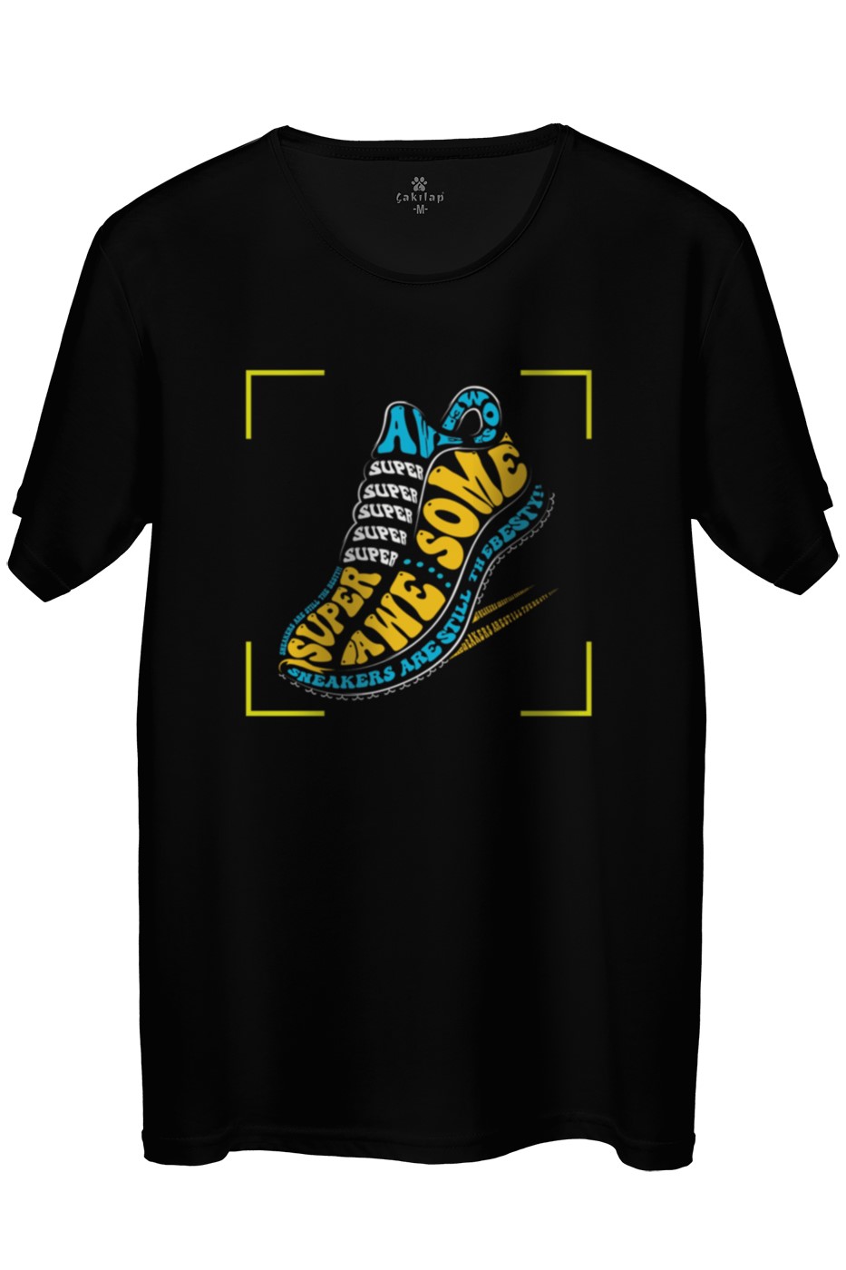 Super Awe Some Baskılı Regular Tişört