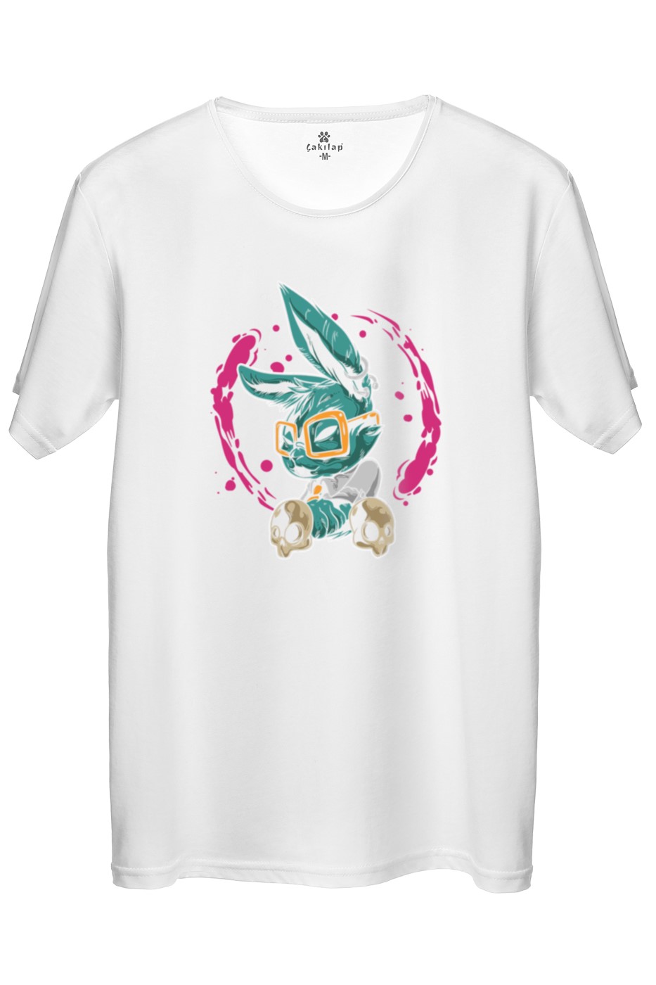 Tavşan Baskılı Regular Tişört