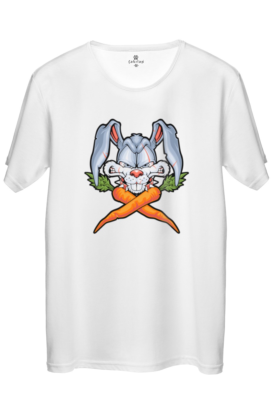 Tavşan Baskılı Regular Tişört