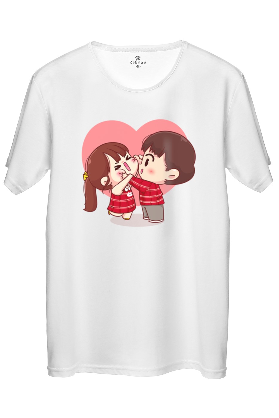 Sevimli Çift Baskılı Regular Tişört