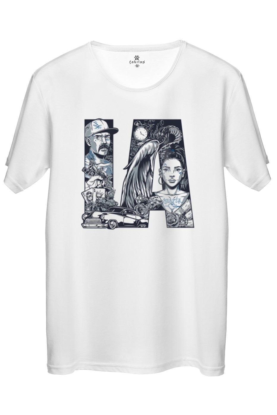 Los Angeles Baskılı Regular Tişört