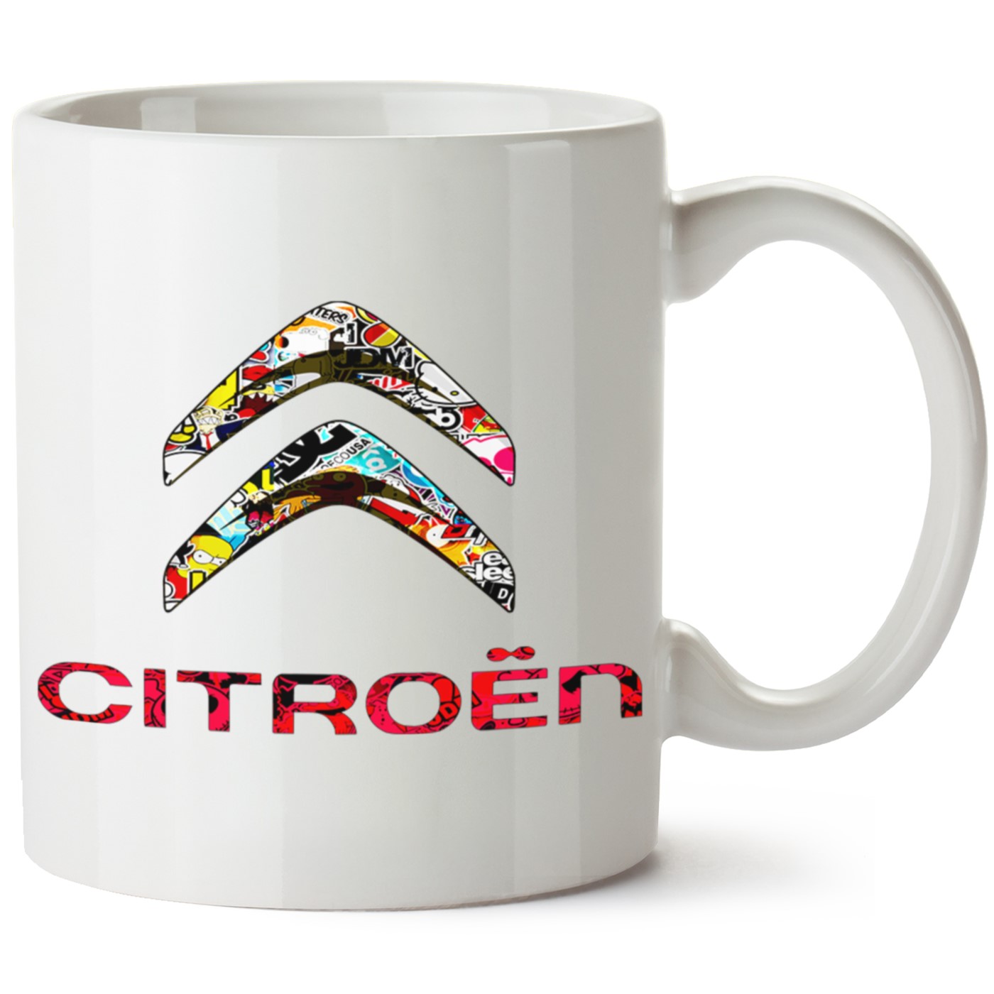 Citroen Logo Baskılı Porselen Kupa Bardak