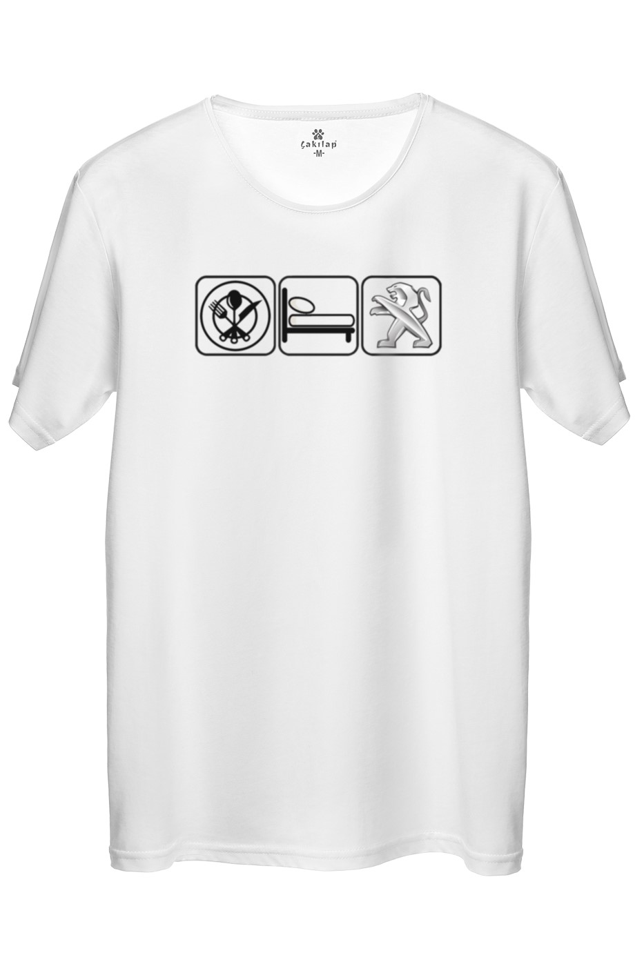 Peugeot Logo Baskılı Regular Tişört