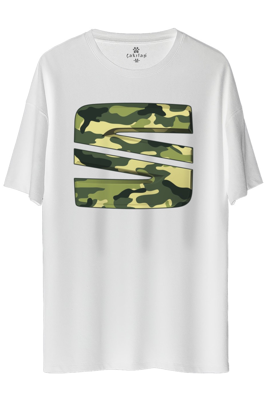 Seat Logo Baskılı Oversize Tişört