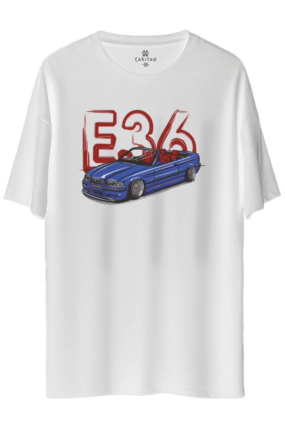 Bmw E36 Baskılı Oversize Tişört