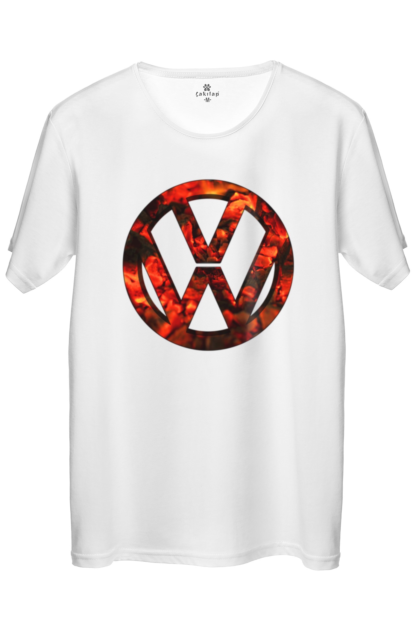 Vw Logo Baskılı Regular Tişört