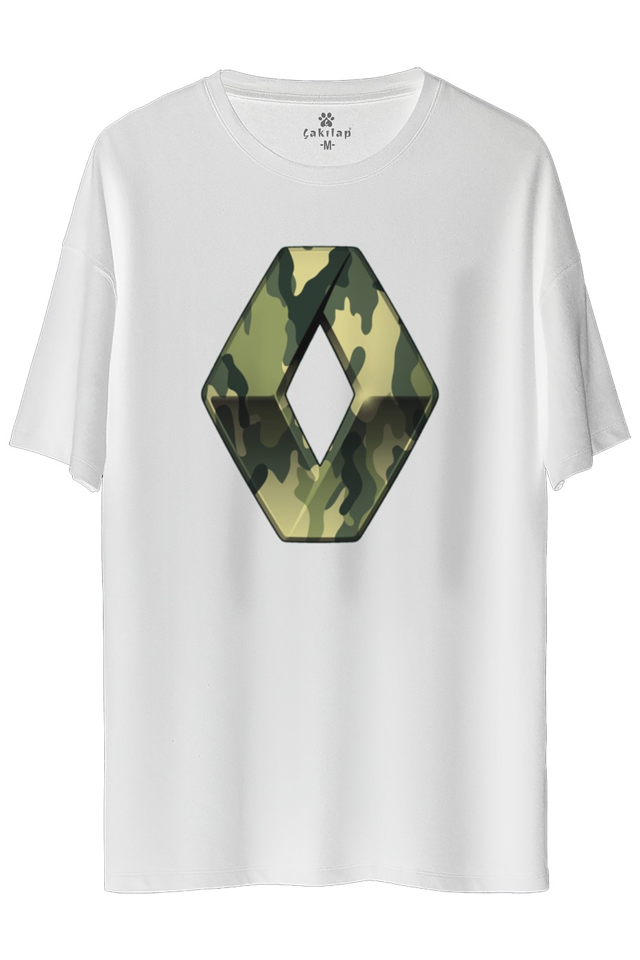 Renault Logo Baskılı Oversize Tişört