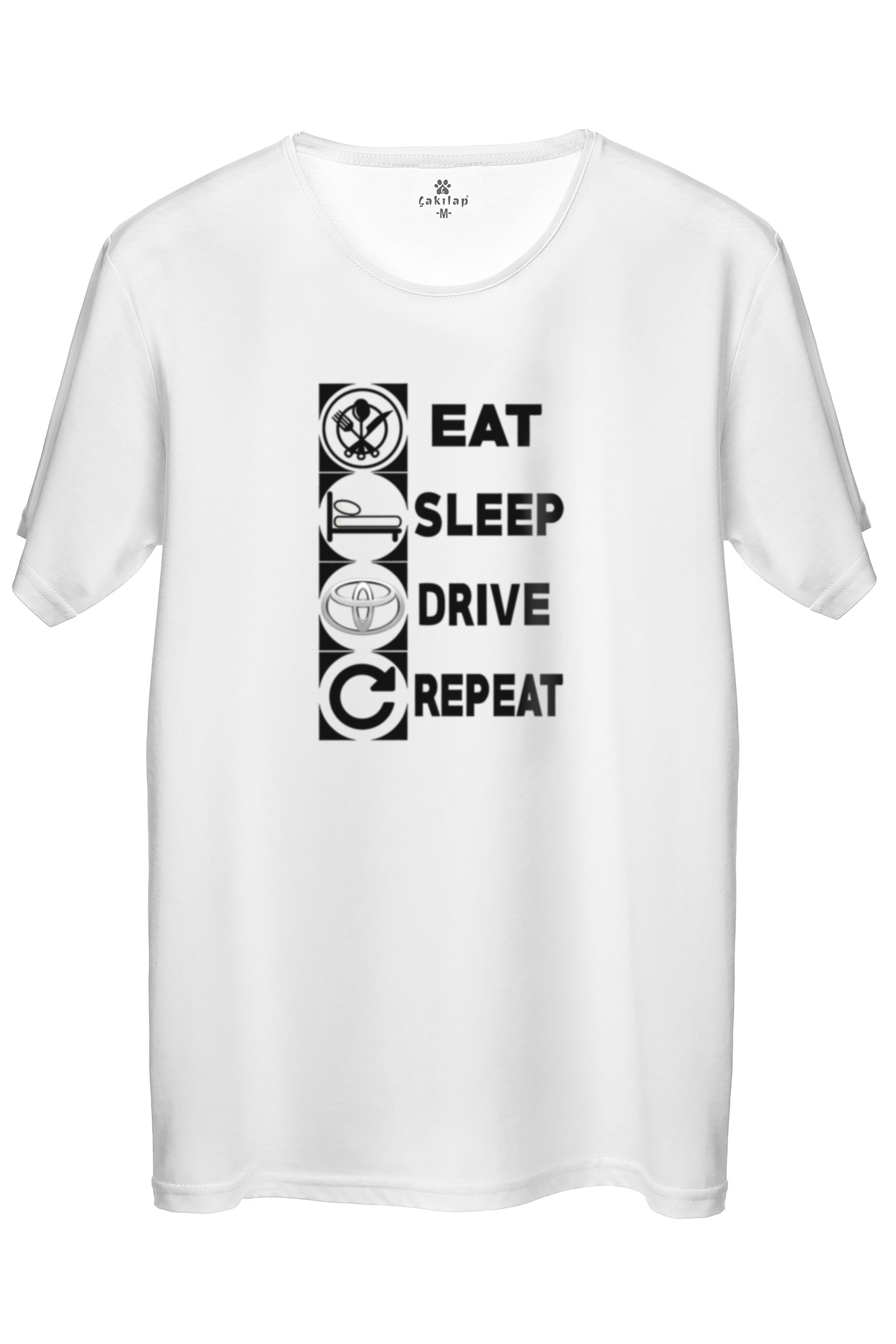 Toyota Logo Baskılı Regular Tişört