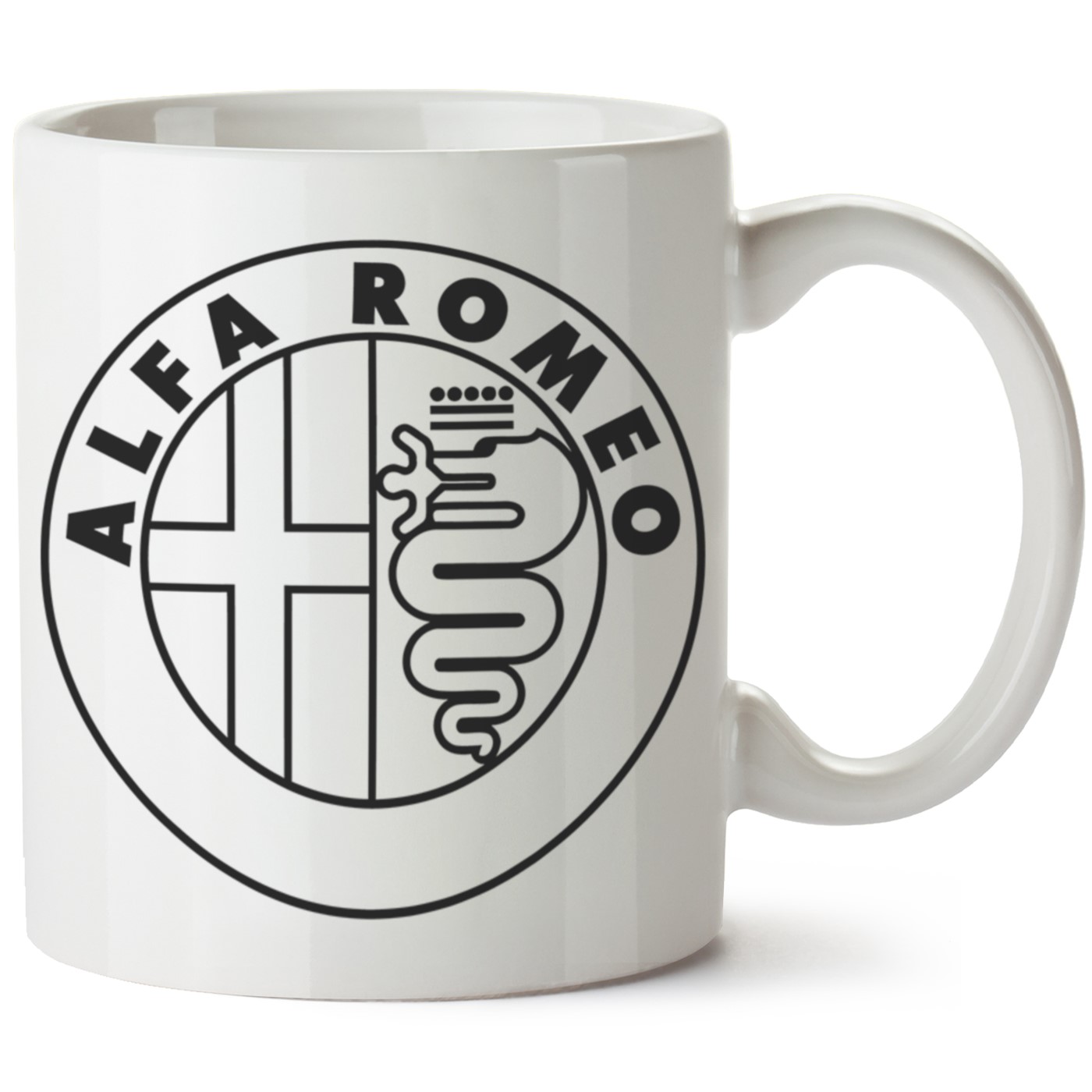 Alfa Romeo Logo Baskılı Porselen Kupa Bardak