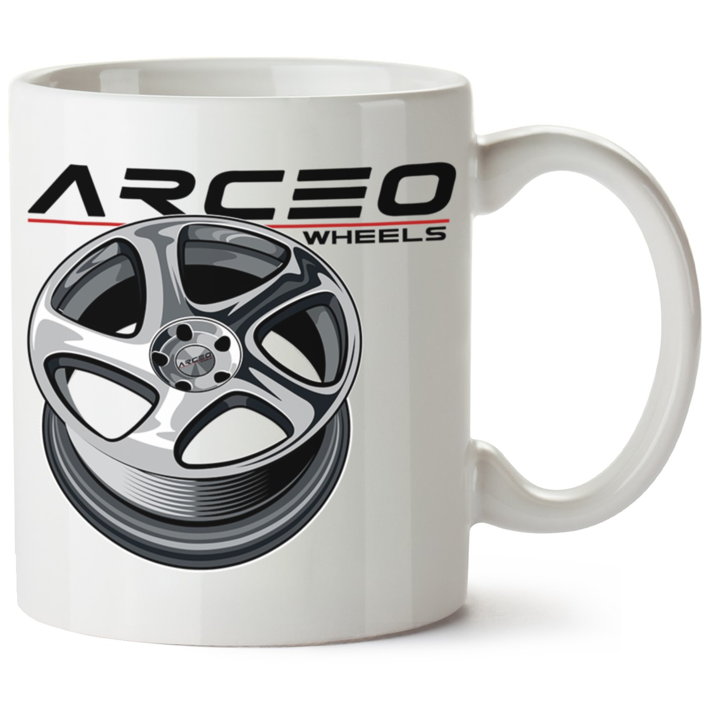 Arceo Jant Baskılı Porselen Kupa Bardak