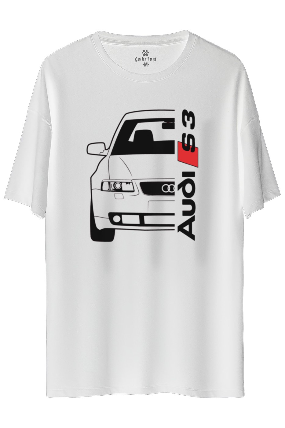 Audi A3 Mk1 Baskılı Oversize Tişört