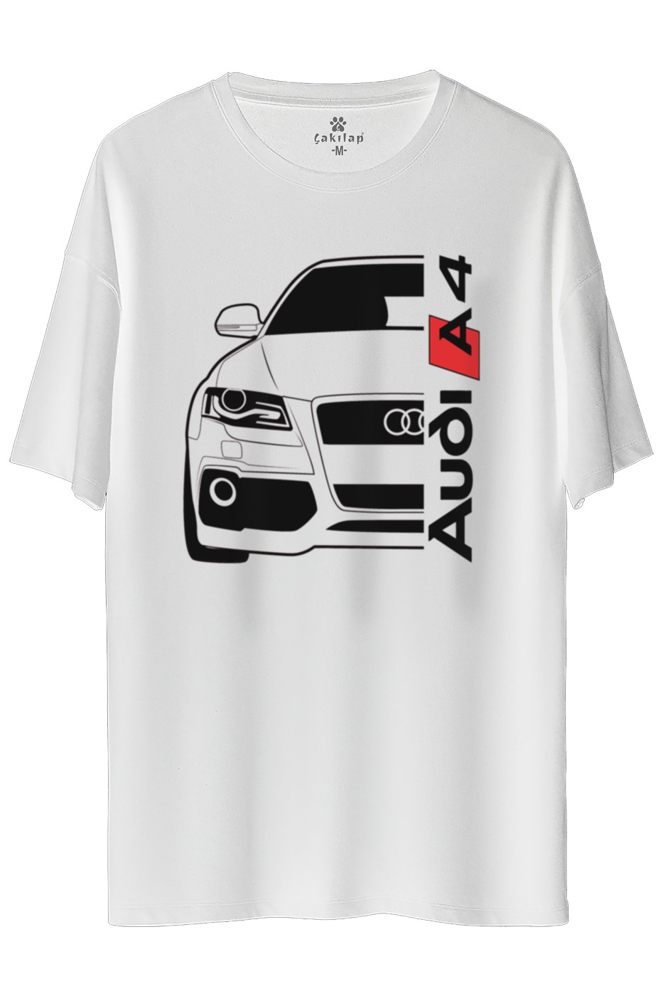 Audi A4 Mk4 Baskılı Oversize Tişört