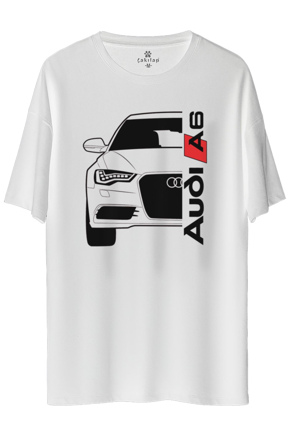 Audi A6 Baskılı Oversize Tişört