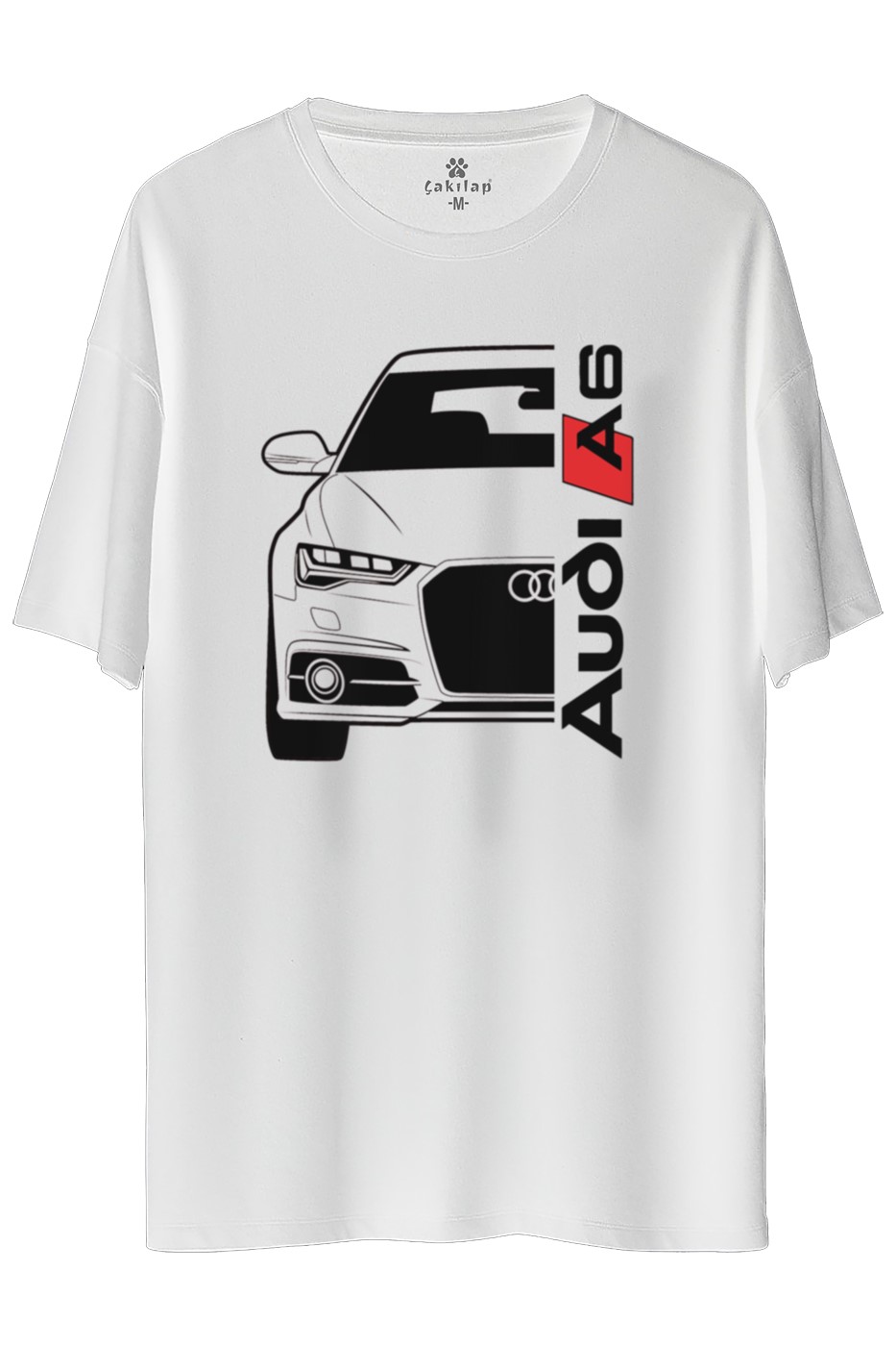 Audi A6 Baskılı Oversize Tişört