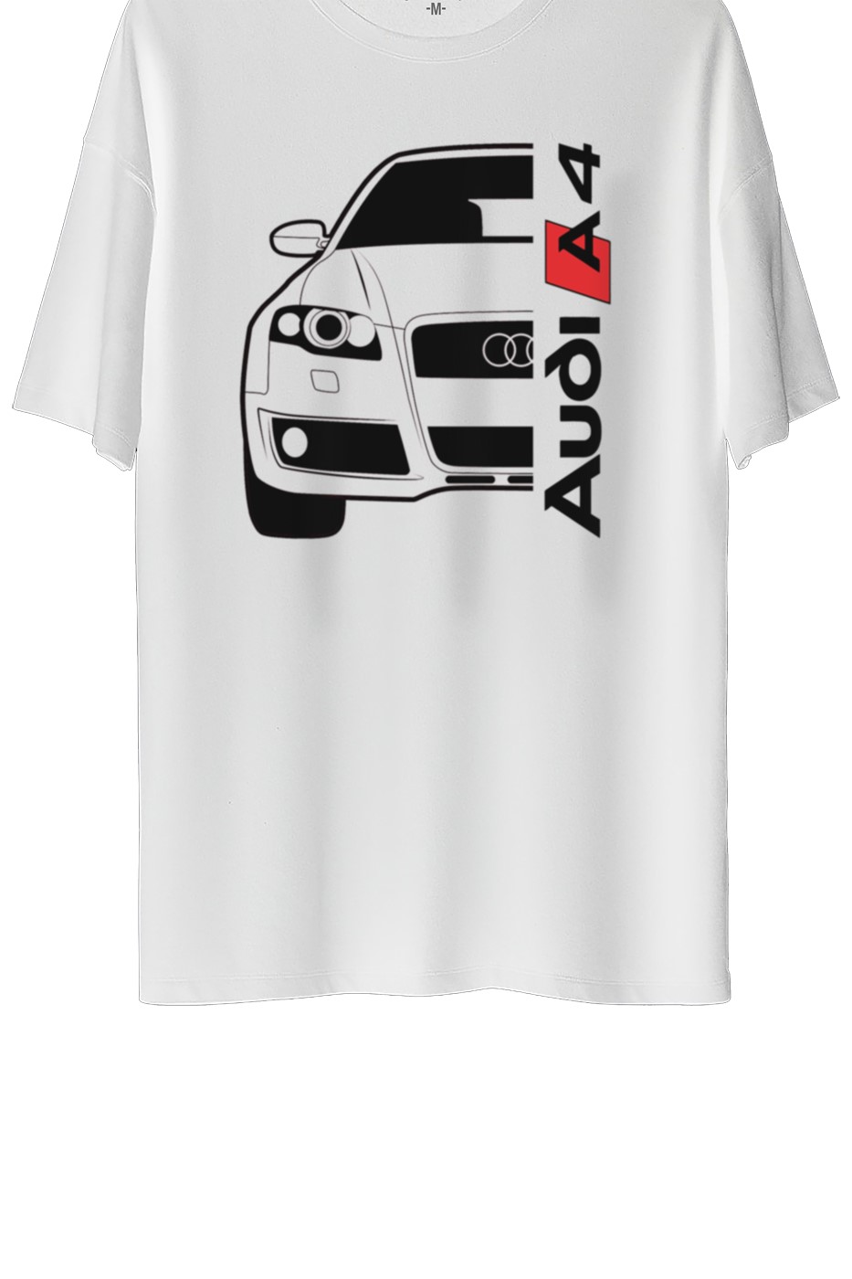 Audi A4 Mk3 Baskılı Oversize Tişört