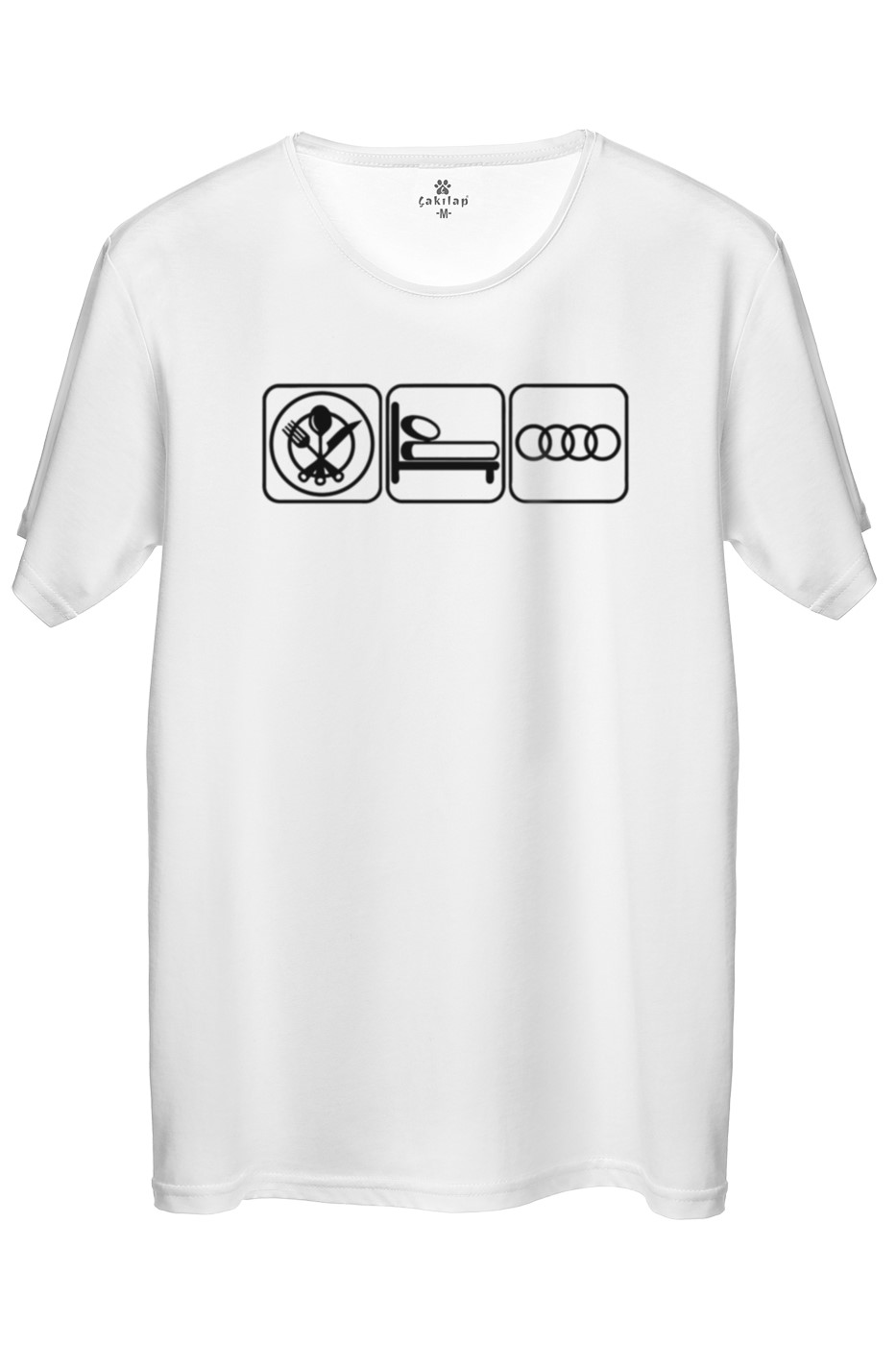 Audi Logo Baskılı Regular Tişört