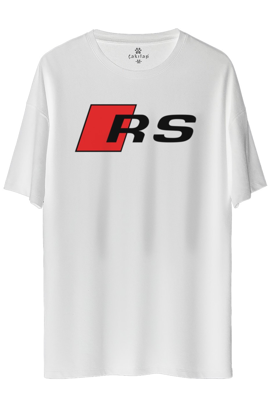 Audi Rs Logo Baskılı Oversize Tişört