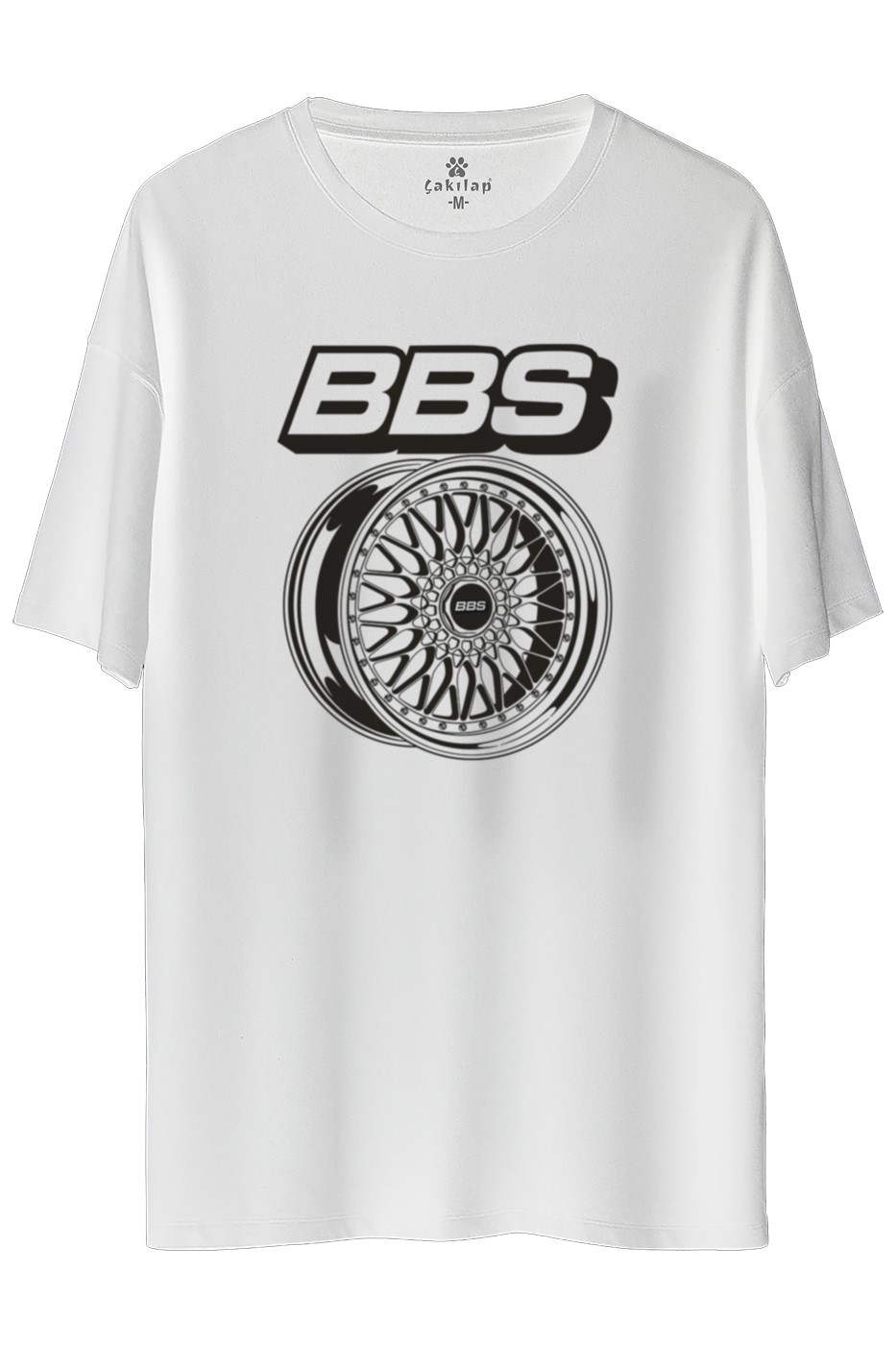 Bbs Jant Baskılı Oversize Tişört