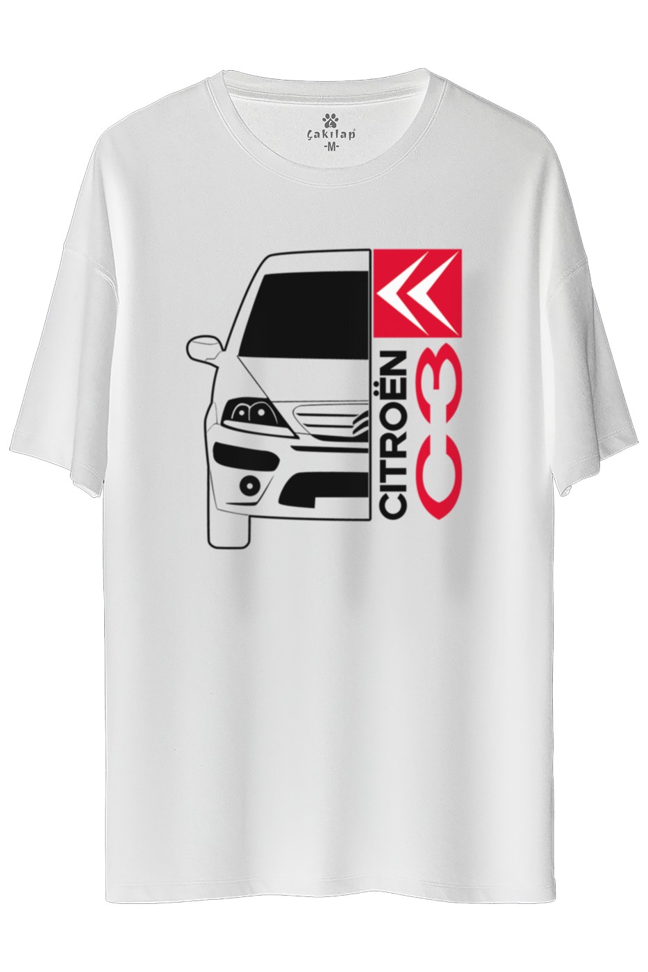 Citroen C3 Baskılı Oversize Tişört