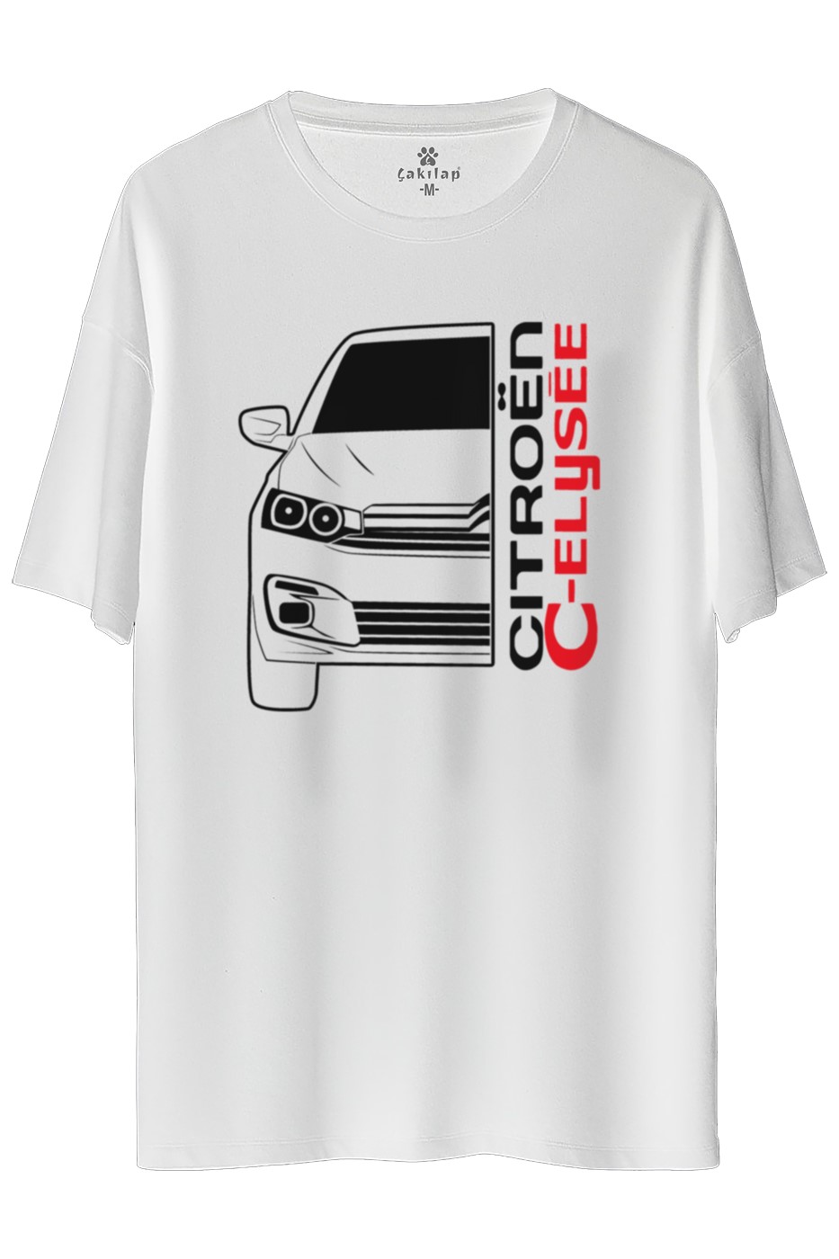 Citroen Elyyse Baskılı Oversize Tişört