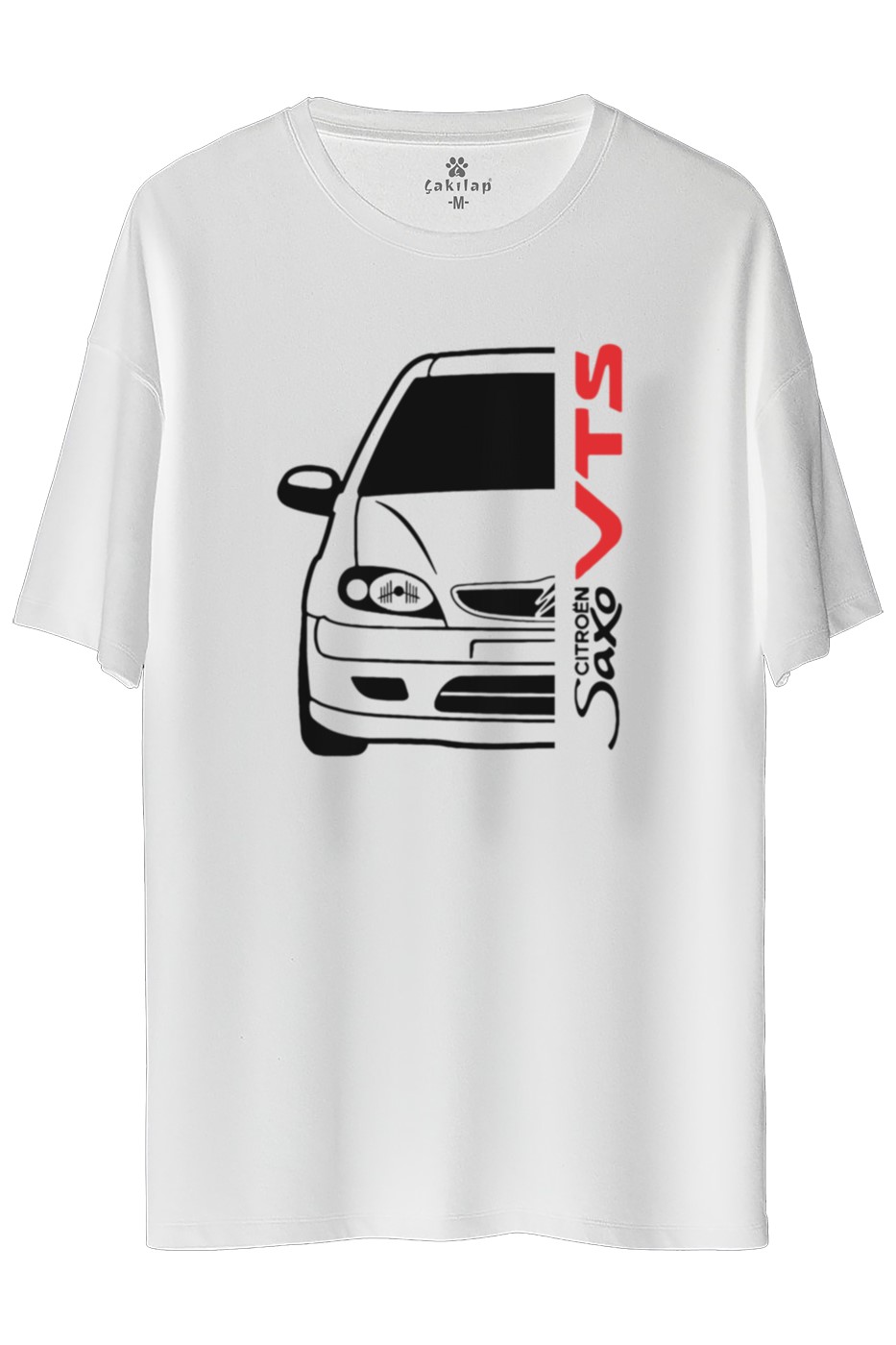 Citroen Logo Baskılı Oversize Tişört