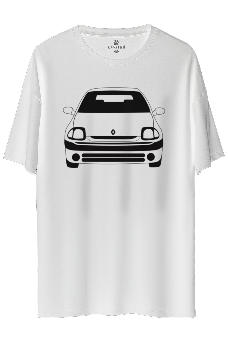 Renault Clio 1 Baskılı Oversize Tişört