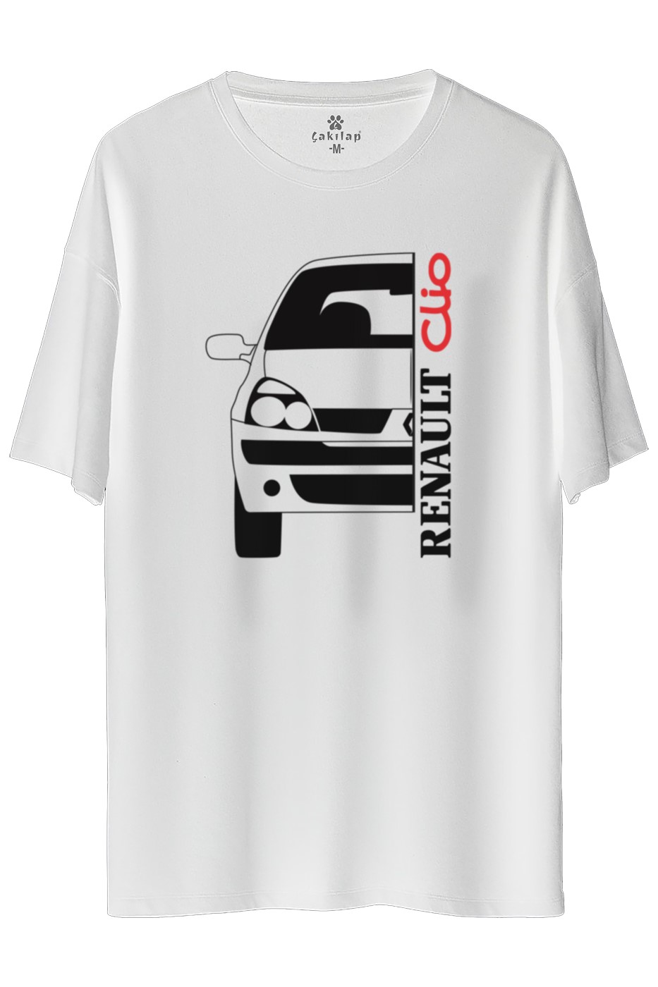 Renault Clio 2 Baskılı Oversize Tişört