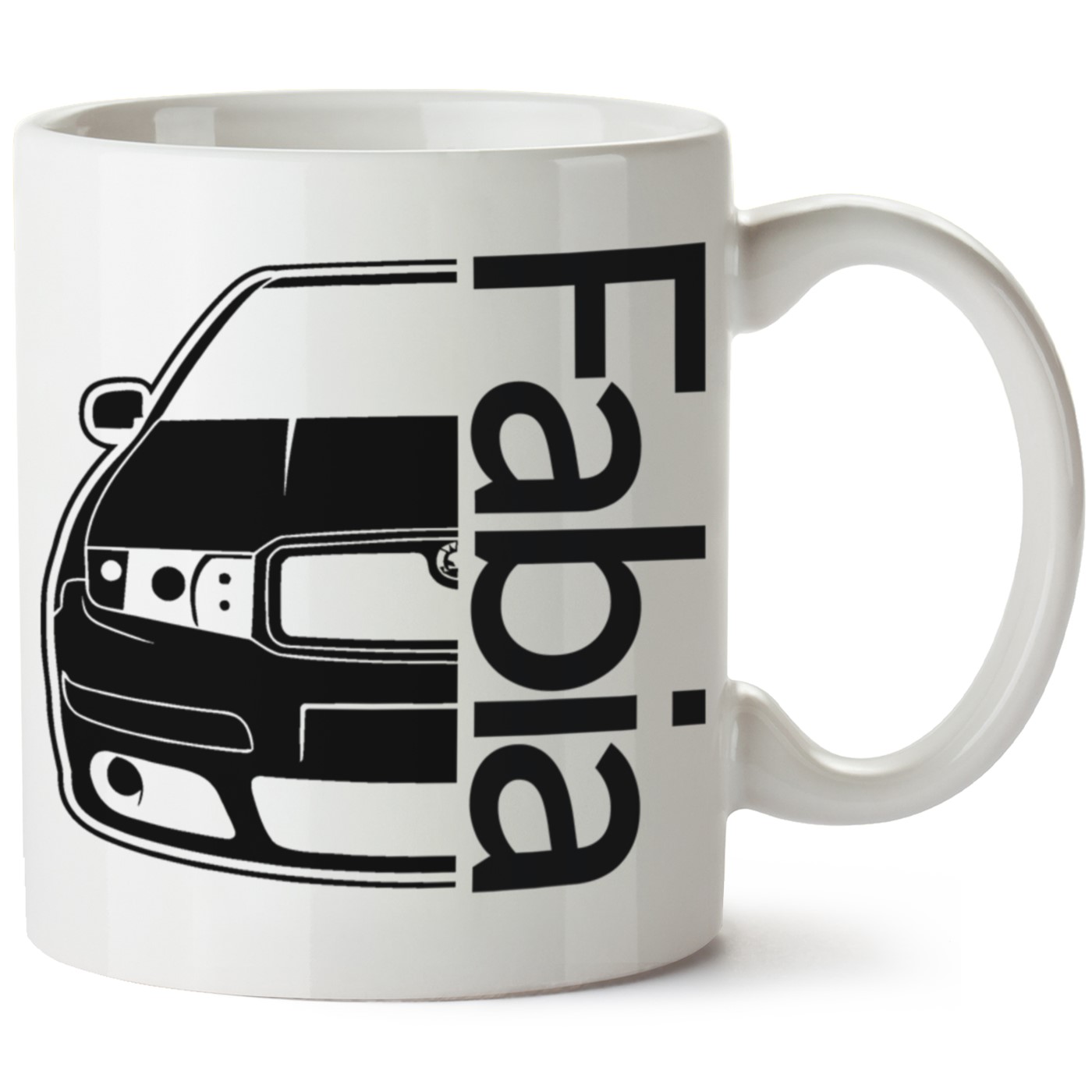 Skoda Fabia1 Baskılı Porselen Kupa Bardak