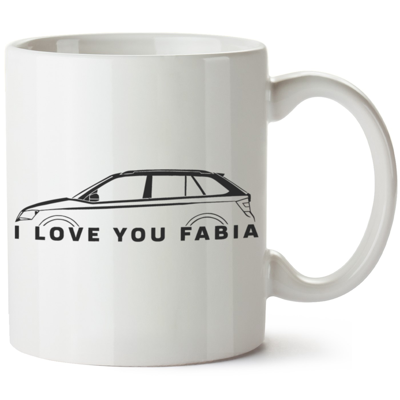 Skoda Fabia3 Baskılı Porselen Kupa Bardak