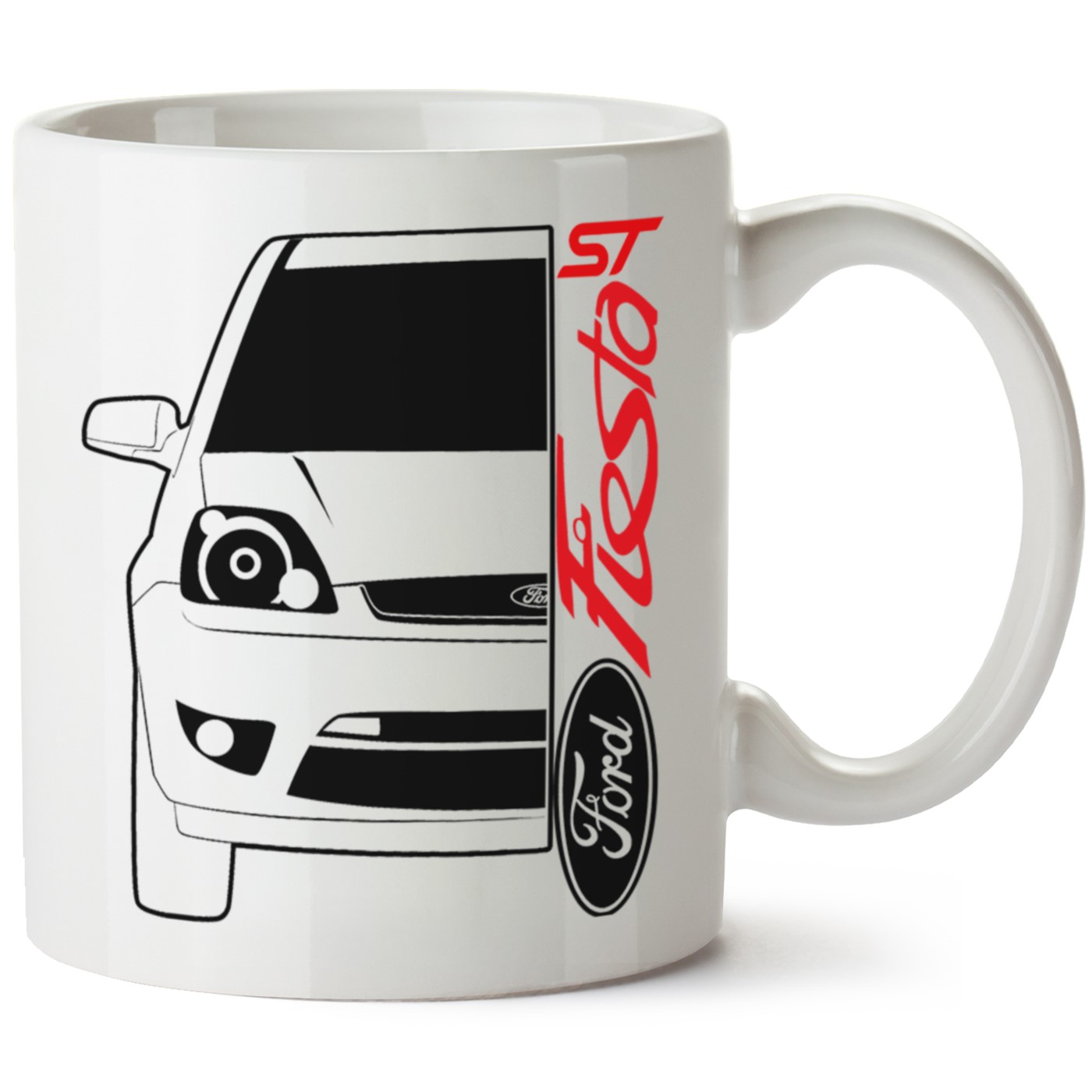 Ford Fiesta Mk6 Baskılı Porselen Kupa Bardak