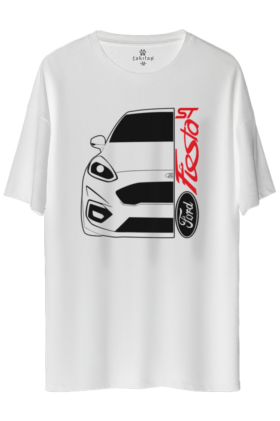 Ford Fiesta Mk8 Baskılı Oversize Tişört