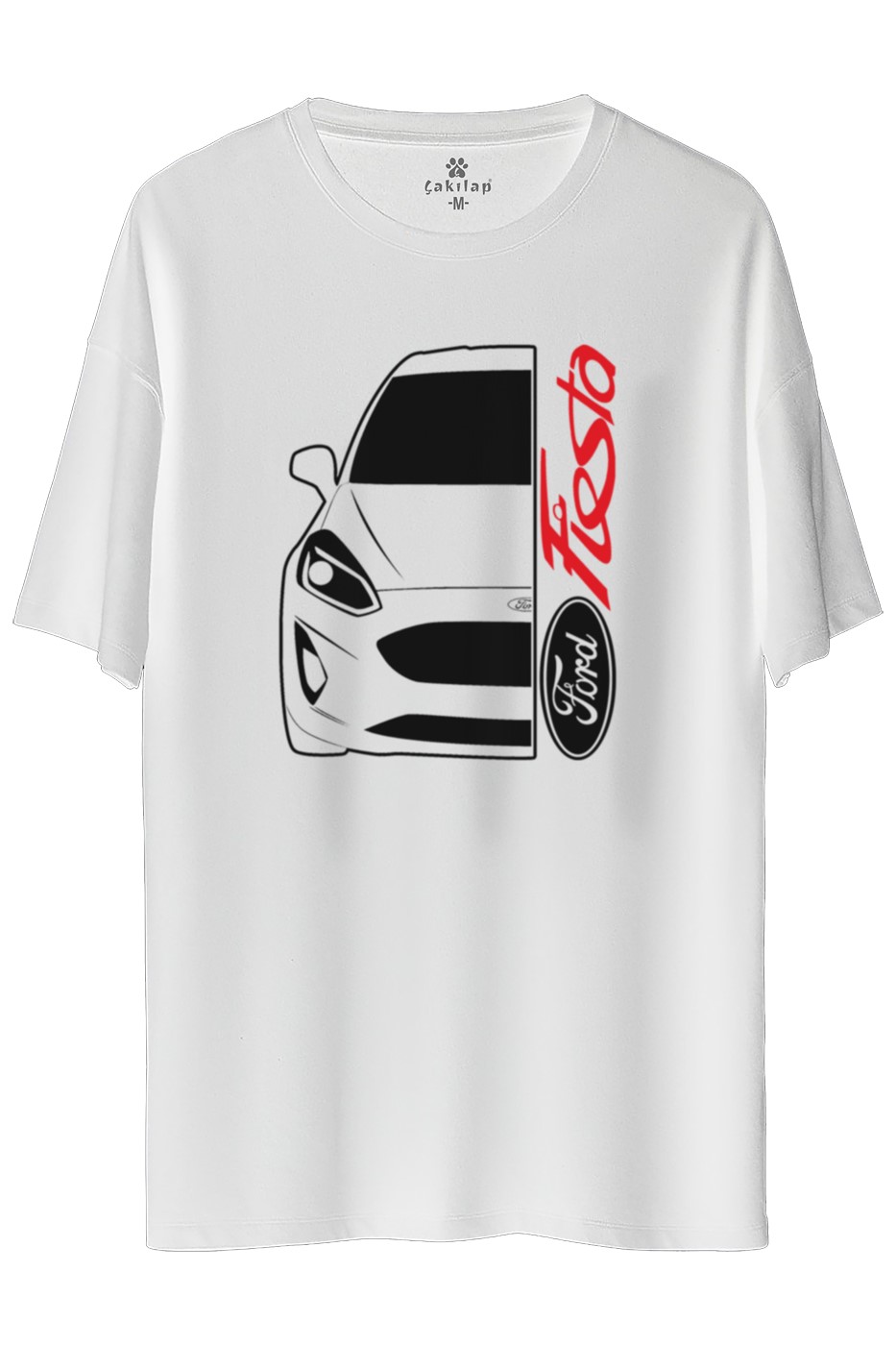 Ford Fiesta Mk9 Baskılı Oversize Tişört