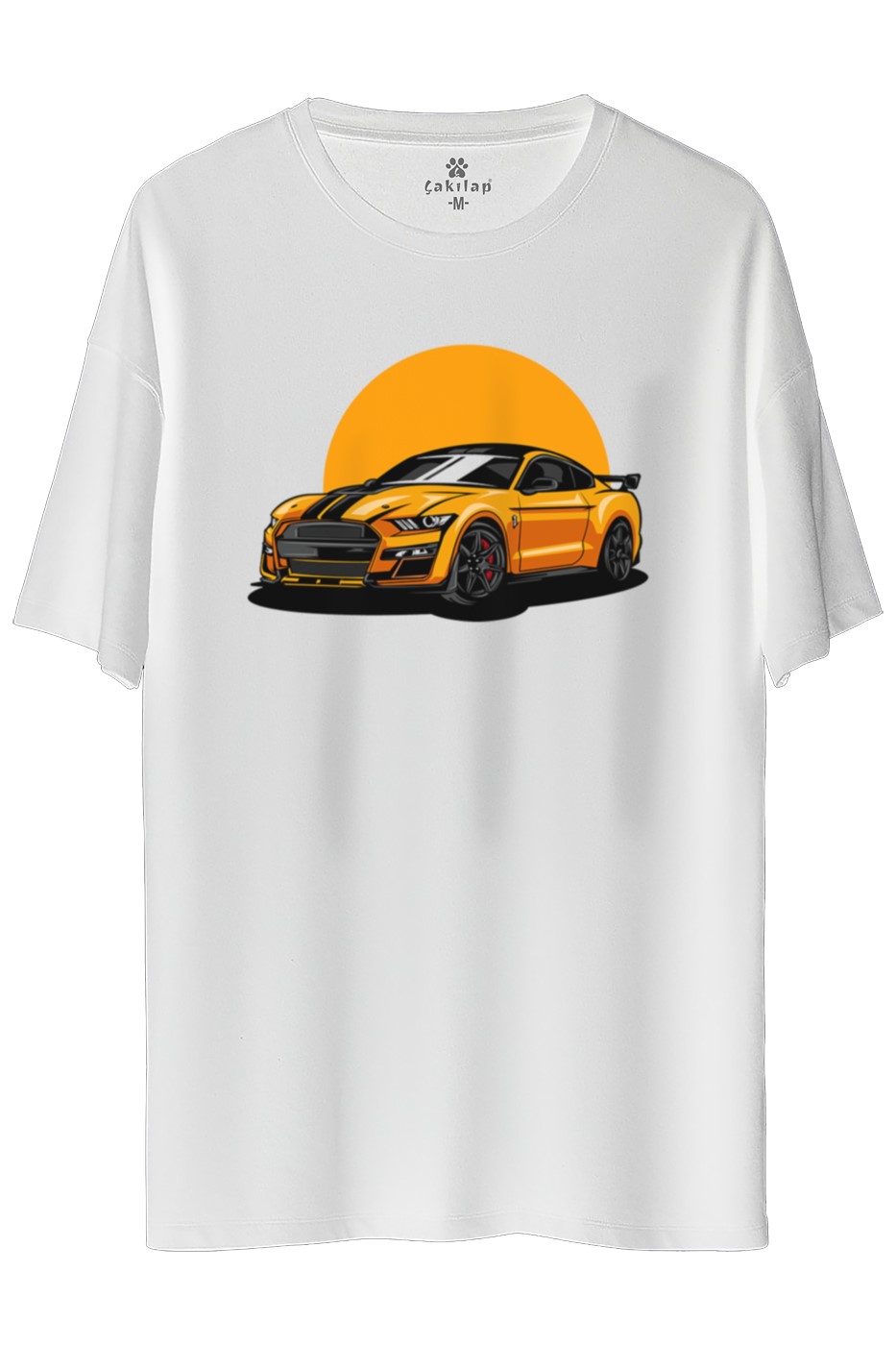 Ford Mustang Baskılı Oversize Tişört