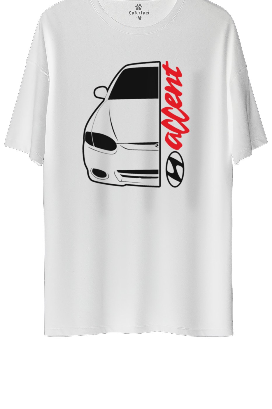 Hyundai Accent Baskılı Oversize Tişört