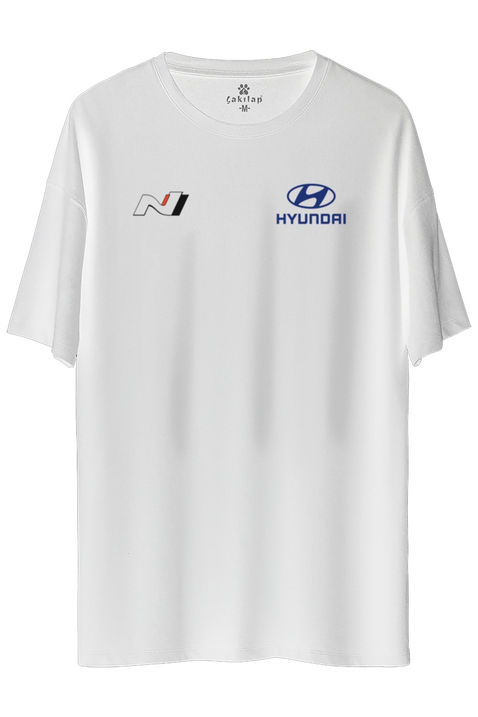 Hyundai N Baskılı Oversize Tişört