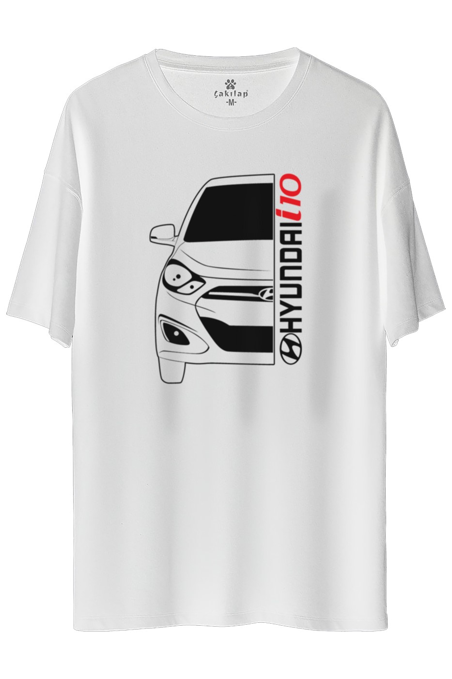 Hyundai i10 Baskılı Oversize Tişört