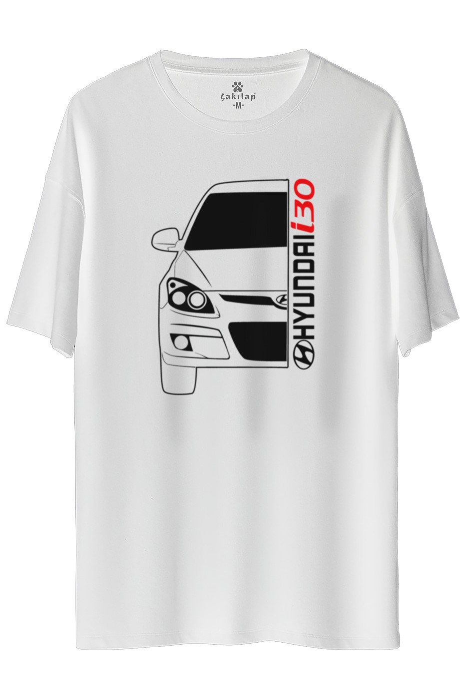 Hyundai i30 Baskılı Oversize Tişört