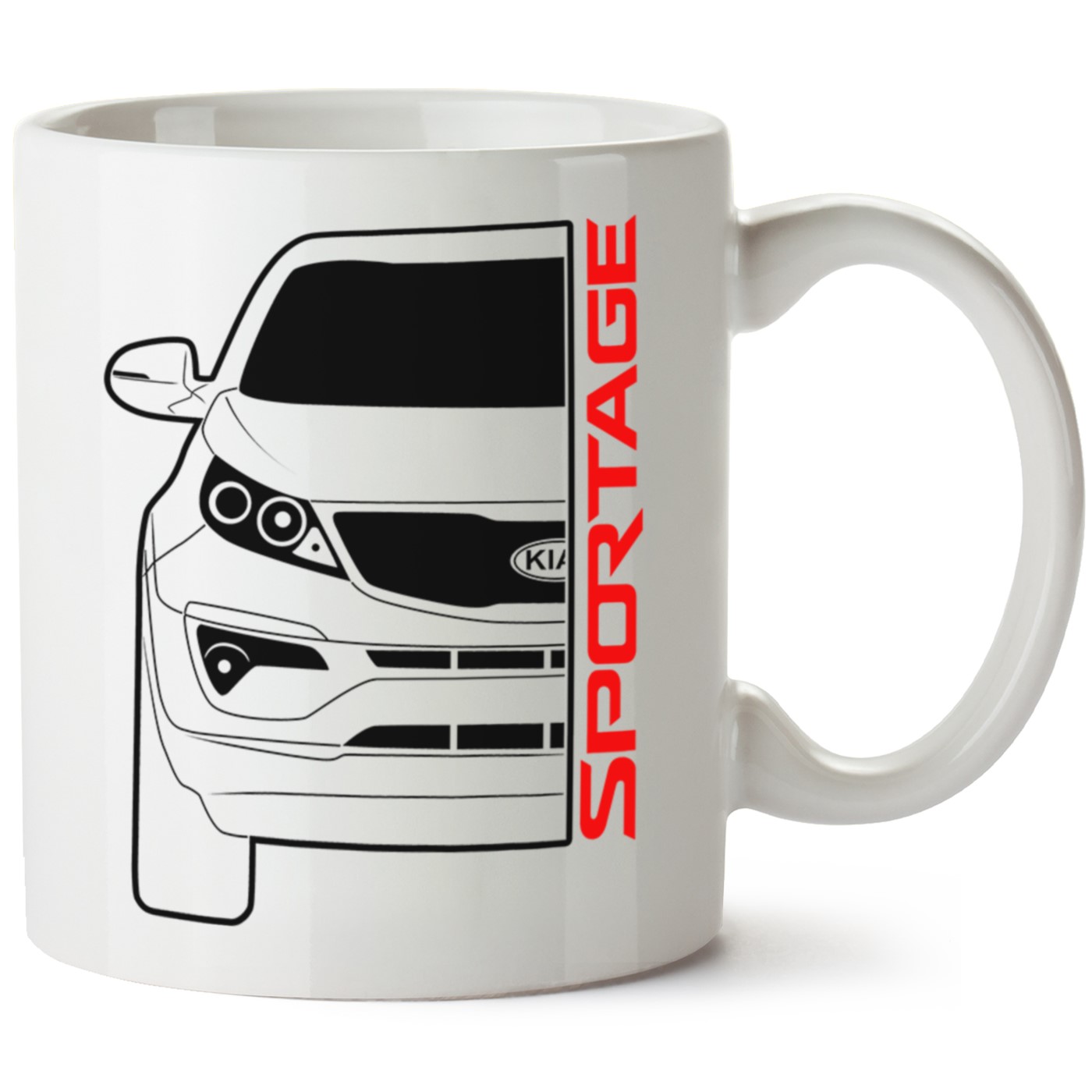 Kia Spotage Baskılı Porselen Kupa Bardak