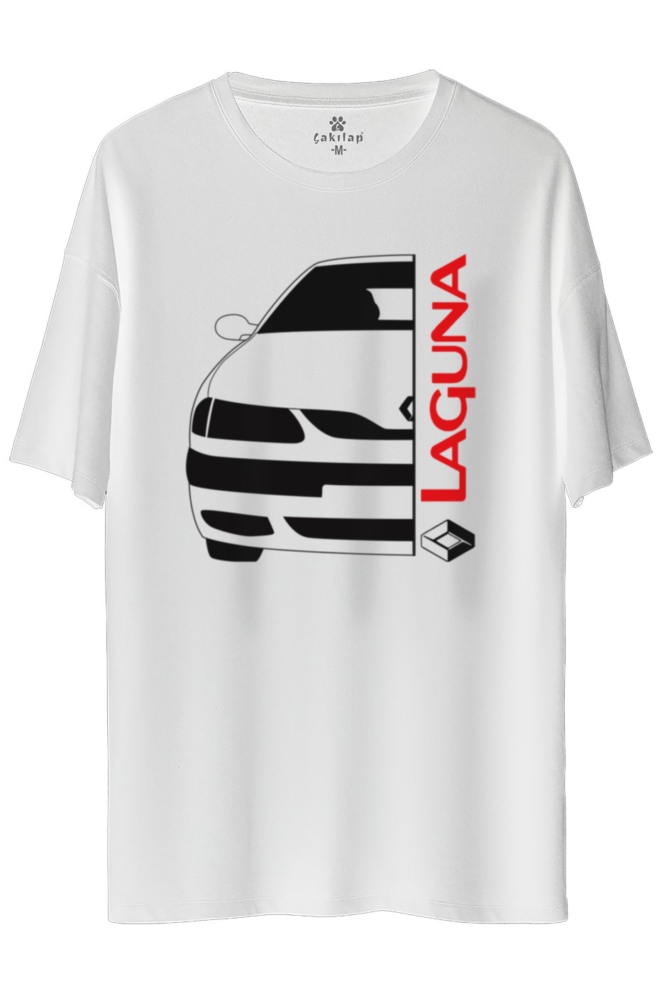 Renault Laguna Baskılı Oversize Tişört